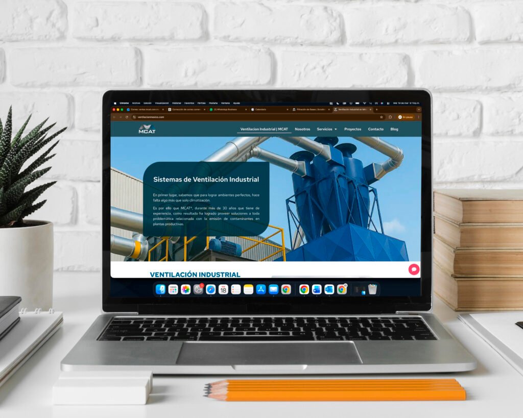 Diseño web estratégico en Toluca y optimización SEO para la empresa industrial MCAT.